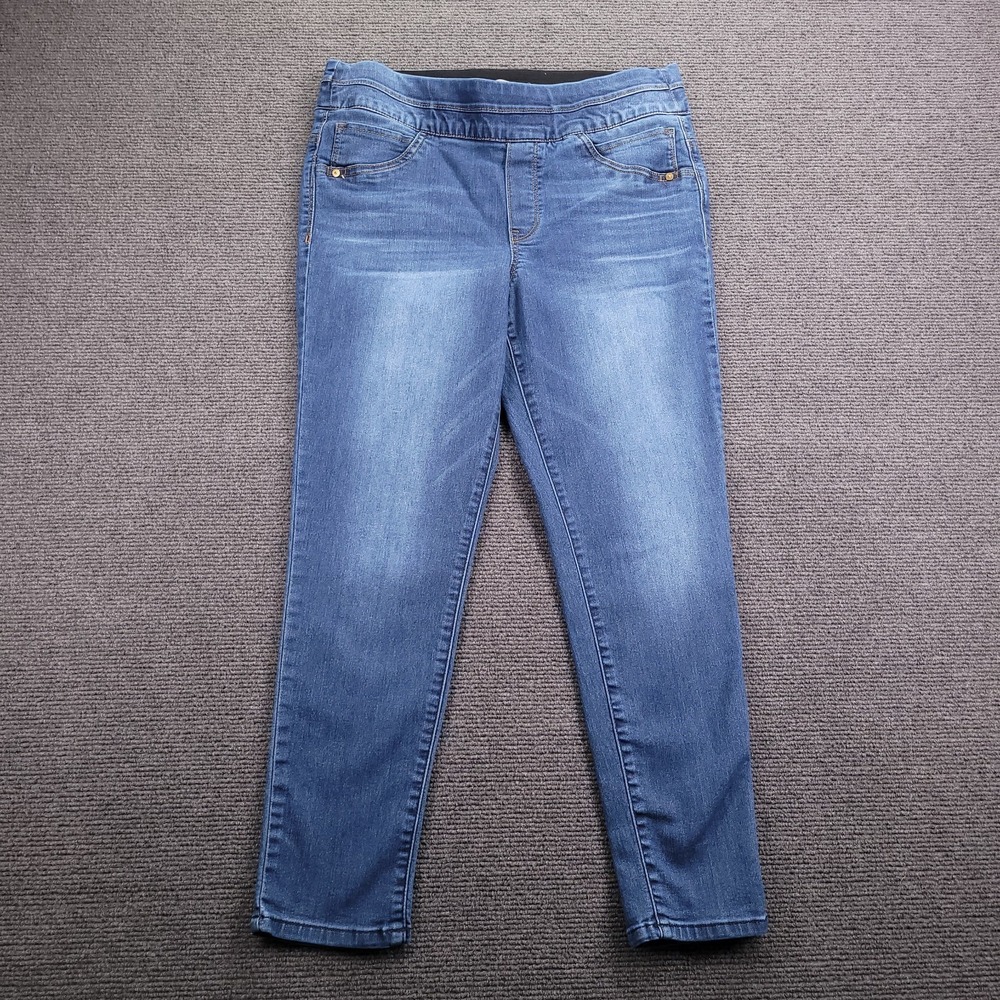 Wit & Wisdom Jeans Women 10P Blue Slim Ankle Pull On Mid Rise Stretch Denim